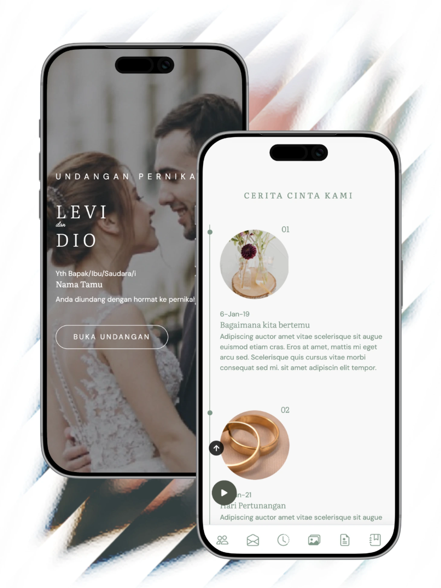 Pratinjau tema Serene